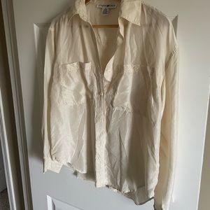 Silk Long sleeve button up